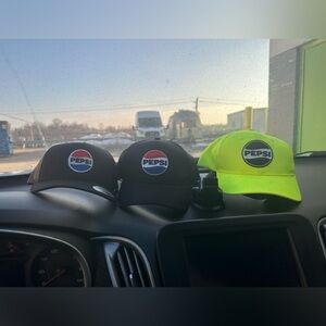 1 Pepsi Logo Cap  select your color in navy blue, royal blue and Black!